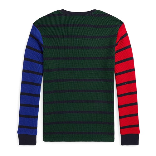 폴로 랄프로렌 Polo Ralph Lauren Kids Waffle-Knit Cotton Long Sleeve Tee (Big Kid)