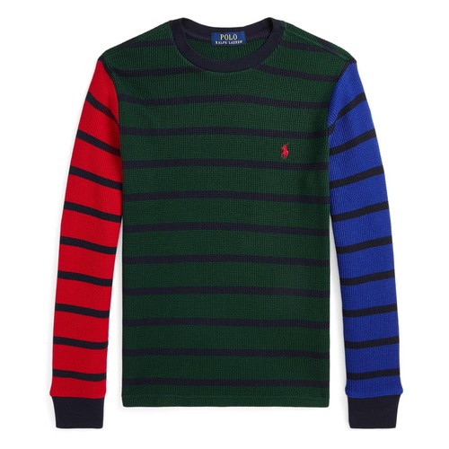 폴로 랄프로렌 Polo Ralph Lauren Kids Waffle-Knit Cotton Long Sleeve Tee (Big Kid)