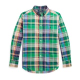 Polo Ralph Lauren Kids Plaid Cotton Poplin Shirt (Big Kids)