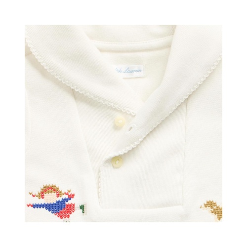 폴로 랄프로렌 Polo Ralph Lauren Kids Fair Isle Shawl Cotton Dress & Bloomer (Infant)