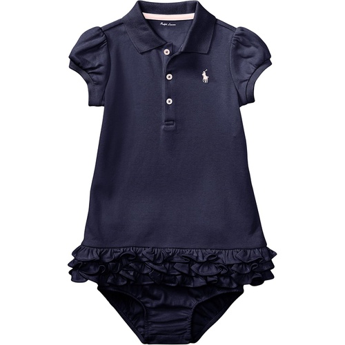 폴로 랄프로렌 Polo Ralph Lauren Kids Ruffled Polo Dress & Bloomer (Infant)