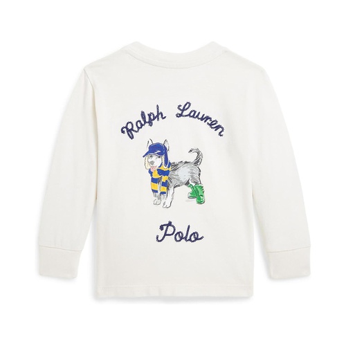 폴로 랄프로렌 Polo Ralph Lauren Kids Dog-Print Cotton Long Sleeve Tee (Infant)