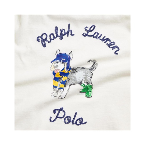 폴로 랄프로렌 Polo Ralph Lauren Kids Dog-Print Cotton Long Sleeve Tee (Infant)