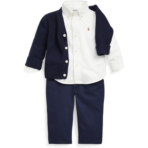 폴로 랄프로렌 Polo Ralph Lauren Kids Combed Cotton V-Neck Cardigan (Infant)