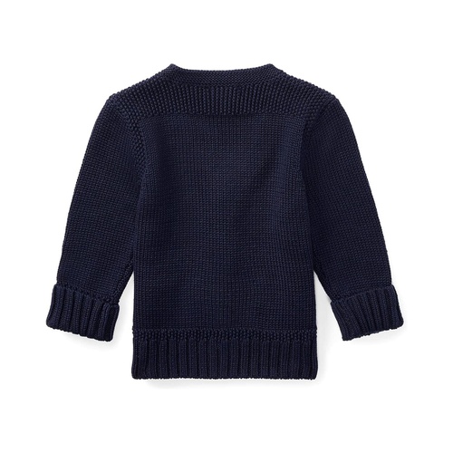 폴로 랄프로렌 Polo Ralph Lauren Kids Combed Cotton V-Neck Cardigan (Infant)