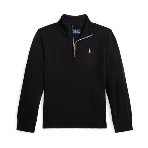 폴로 랄프로렌 Polo Ralph Lauren Kids Cotton Interlock Quarter-Zip Pullover (Toddler/Little Kids)