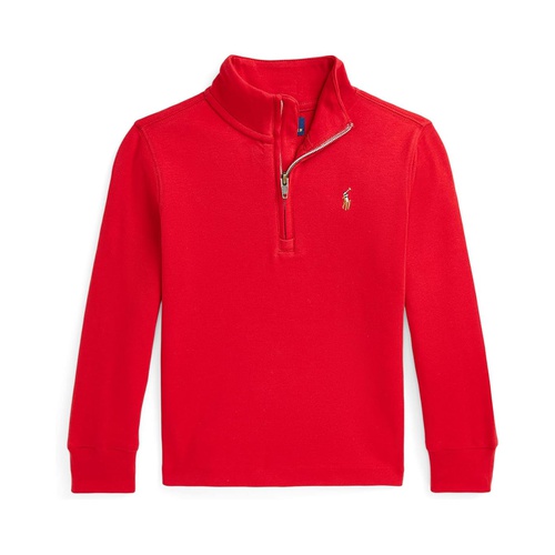 폴로 랄프로렌 Polo Ralph Lauren Kids Cotton Interlock Quarter-Zip Pullover (Toddler/Little Kids)