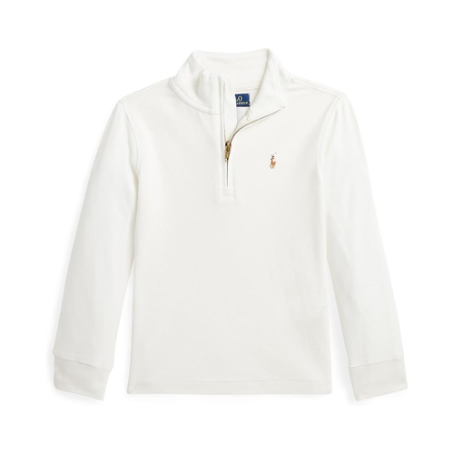 폴로 랄프로렌 Polo Ralph Lauren Kids Cotton Interlock Quarter-Zip Pullover (Toddler/Little Kids)