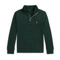 Polo Ralph Lauren Kids Striped Cotton Quarter-Zip Pullover (Toddler/Little Kid)