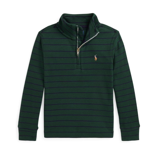 폴로 랄프로렌 Polo Ralph Lauren Kids Striped Cotton Quarter-Zip Pullover (Toddler/Little Kid)