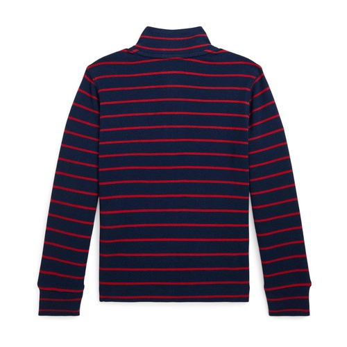 폴로 랄프로렌 Polo Ralph Lauren Kids Striped Cotton Quarter-Zip Pullover (Toddler/Little Kid)