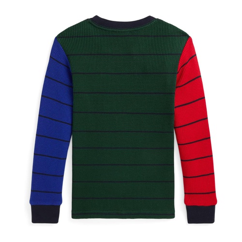 폴로 랄프로렌 Polo Ralph Lauren Kids Waffle-Knit Cotton Long Sleeve Tee (Toddler/Little Kid)