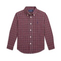 Polo Ralph Lauren Kids Plaid Cotton Poplin Shirt (Toddler/Little Kids)