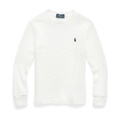 Polo Ralph Lauren Kids Waffle-Knit Cotton Long Sleeve Tee (Toddler/Little Kids)