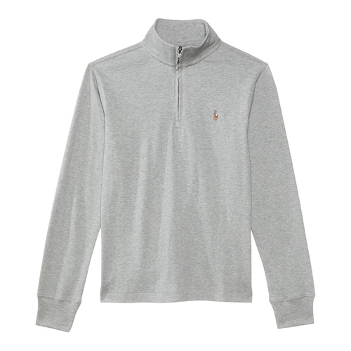 폴로 랄프로렌 Polo Ralph Lauren Kids Cotton Interlock Quarter-Zip Pullover (Big Kid)