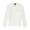 Polo Ralph Lauren Kids Waffle-Knit Cotton Long Sleeve Tee (Big Kids)