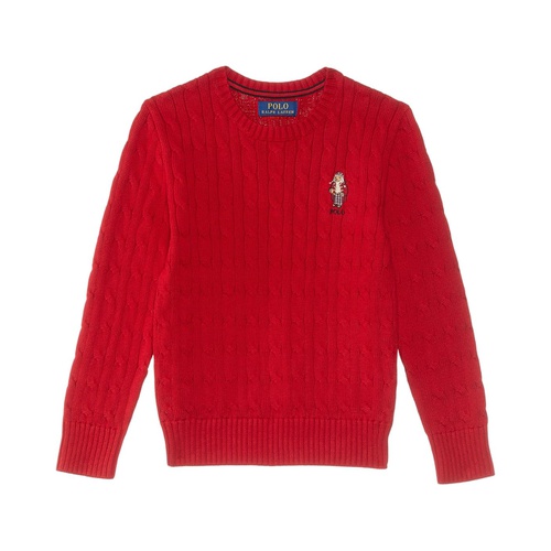 폴로 랄프로렌 Polo Ralph Lauren Kids Polo Bear Cable-Knit Cotton Sweater (Big Kid)