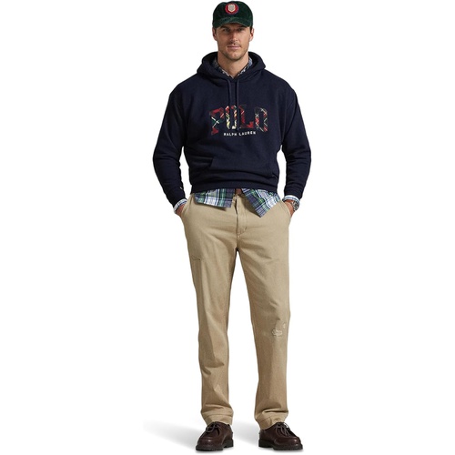 폴로 랄프로렌 Mens Polo Ralph Lauren The RL Fleece Plaid-Logo Hoodie