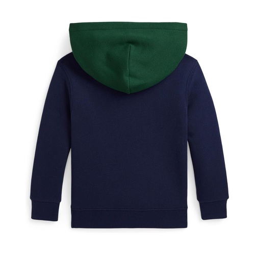 폴로 랄프로렌 Polo Ralph Lauren Kids Logo Color-Blocked Fleece Hoodie (Toddler/Little Kid)