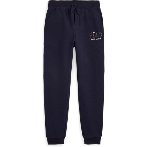 폴로 랄프로렌 Polo Ralph Lauren Kids Plaid-Logo Fleece Jogger Pants (Big Kid)