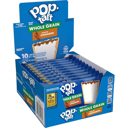  Pop-Tarts, Toaster Pastries Made with Whole Grain, Frosted Cinnamon 17.6oz (120 Count)