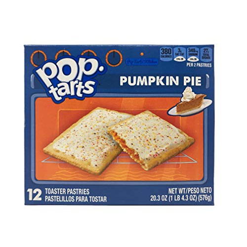  Pop-Tarts Breakfast Toaster Pastries, Frosted Pumpkin Pie Flavored, Limited Edition, 20.3 oz (12 Count)