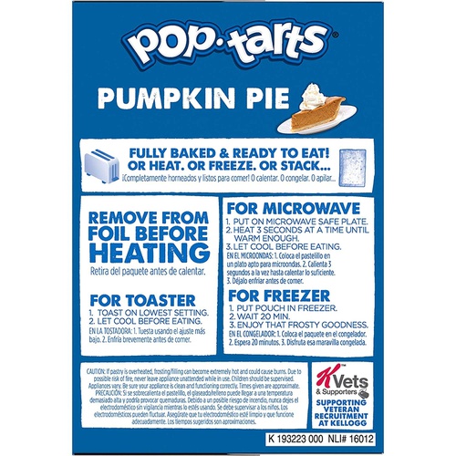  Pop-Tarts Breakfast Toaster Pastries, Frosted Pumpkin Pie Flavored, Limited Edition, 20.3 oz (12 Count)