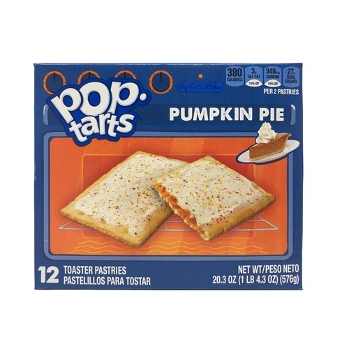  Pop-Tarts Breakfast Toaster Pastries, Frosted Pumpkin Pie Flavored, Limited Edition, 20.3 oz (12 Count)