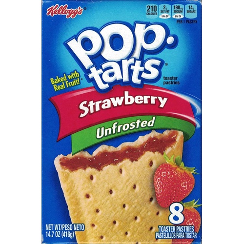  Variety Bundle of 3 Boxes Unfrosted Pop Tarts: Flavors are Blueberry, Brown Sugar Cinnamon, and Strawberry,