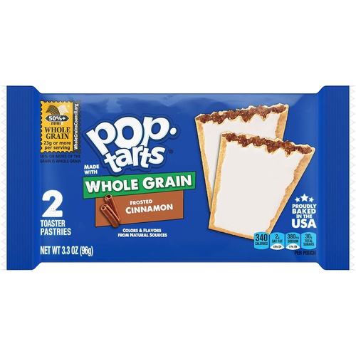  Pop-Tarts BreakfastToaster Pastries, Whole Grain Frosted Brown Sugar Cinnamon Flavored, Bulk Size, 72 Count (Pack of 12, 21.1 oz Boxes)