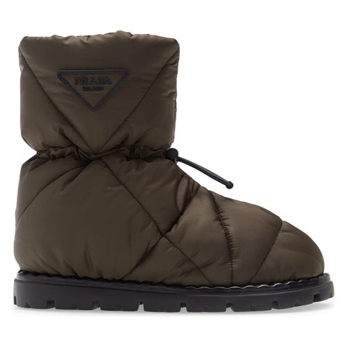 프라다 Prada Blow Drawcord Slipper Bootie_MIMETICO