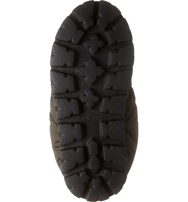 프라다 Prada Blow Drawcord Slipper Bootie_MIMETICO