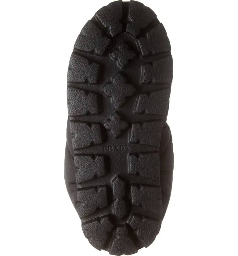 프라다 Prada Blow Drawcord Slipper Bootie_NERO