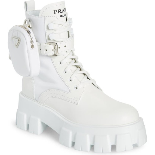 프라다 Prada Monolith Mini Bag Lug Sole Combat Boot_BIANCO
