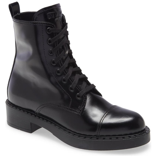 프라다 Prada Chocolate Combat Boot_NERO
