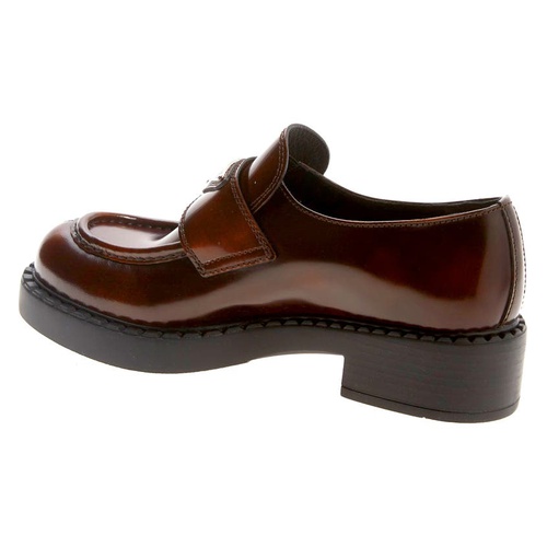 프라다 Prada Triangle Logo Loafer_TABACCO