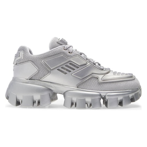 프라다 Prada Cloudbust Thunder Lug Platform Sneaker_ARGENTO
