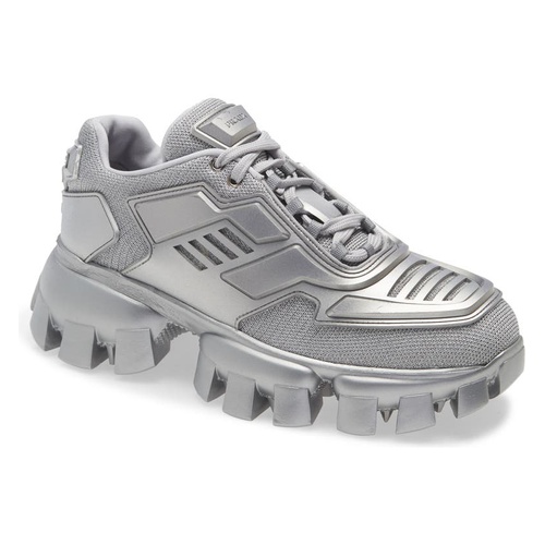 프라다 Prada Cloudbust Thunder Lug Platform Sneaker_ARGENTO