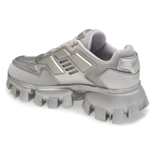 프라다 Prada Cloudbust Thunder Lug Platform Sneaker_ARGENTO