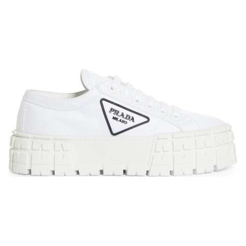 프라다 Prada Double Wheel Platform Sneaker_BIANCO