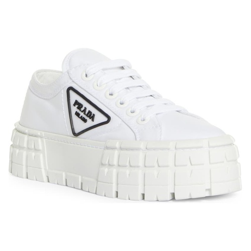 프라다 Prada Double Wheel Platform Sneaker_BIANCO