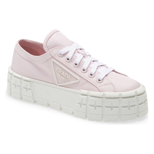 프라다 Prada Double Wheel Platform Sneaker_ALABASTRO