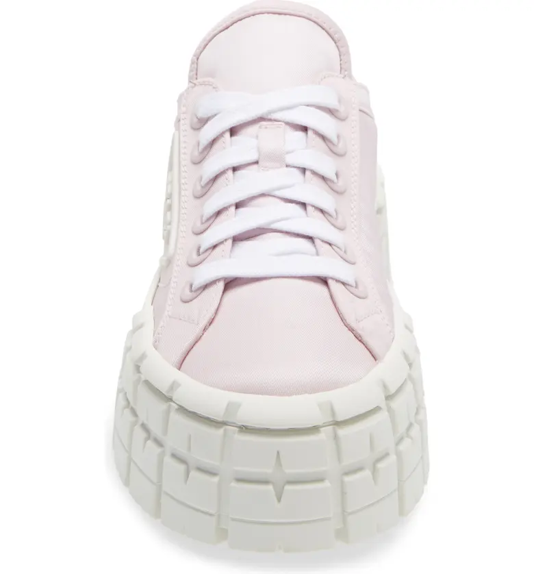 프라다 Prada Double Wheel Platform Sneaker_ALABASTRO