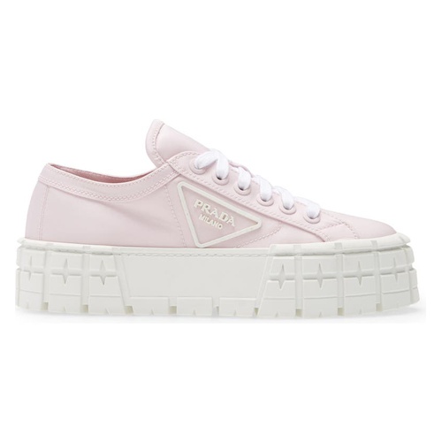 프라다 Prada Double Wheel Platform Sneaker_ALABASTRO