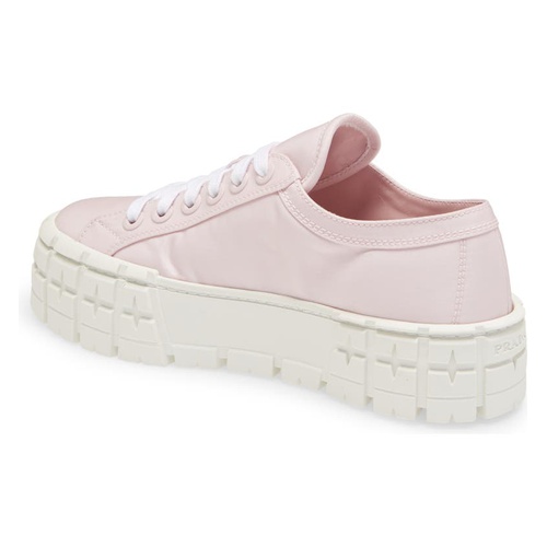 프라다 Prada Double Wheel Platform Sneaker_ALABASTRO