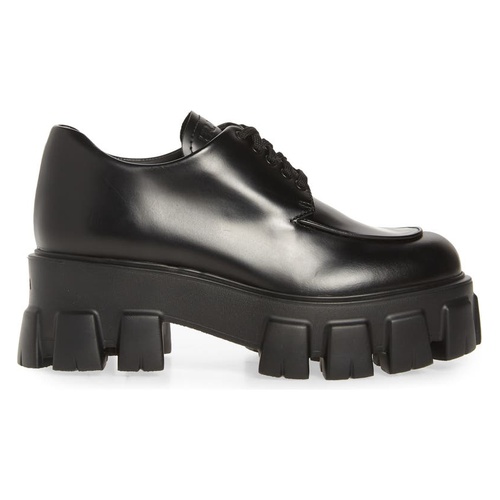 프라다 Prada Lug Sole Oxford_NERO