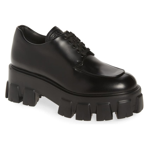 프라다 Prada Lug Sole Oxford_NERO