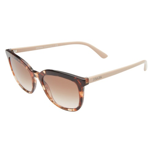 프라다 Prada Pillow 53mm Cat Eye Sunglasses_CARAMEL TORTOISE/ BROWN