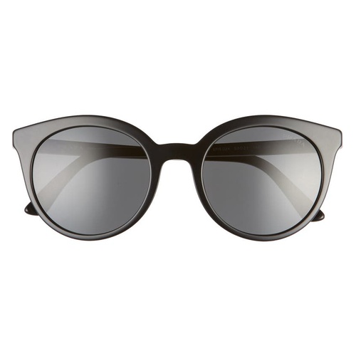 프라다 Prada 53mm Round Cat Eye Sunglasses_BLACK/ GREY GRADIENT
