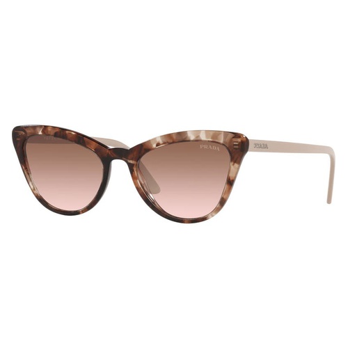 프라다 Prada 56mm Gradient Cat Eye Sunglasses_CARAMEL TORTOISE/ BROWN